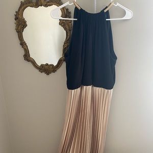 Long two tone formal dress.
